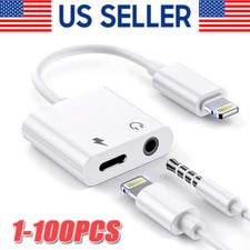 For iPhone 14 13 12 11 Pro to3.5mm AUX Headphone Jack Adapter Audio Splitter lot