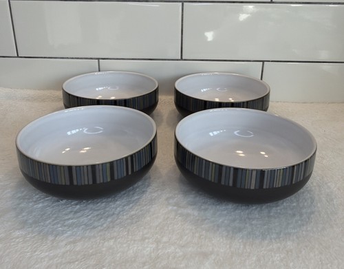 Denby jet stripe cereal - 4x,