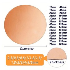 T2 OD Ø10~300mm Thick 0.3~4mm