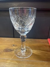 Royal Brierley Tall Stem Braemar Cut Crystal Claret Glass