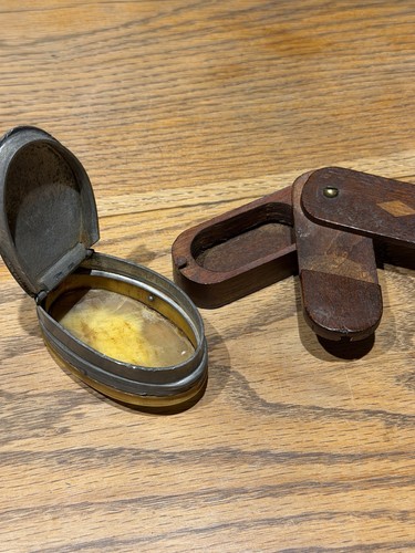 Two georgian snuff boxes - georgian,