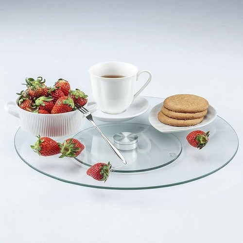 Tempered glass lazy susan 25cm - tempered,