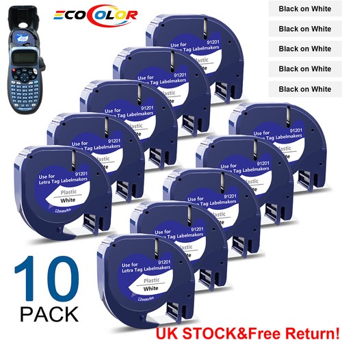 10pk dymo letratag refill - dymo,