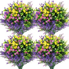 12Bundles Artificial Flowers