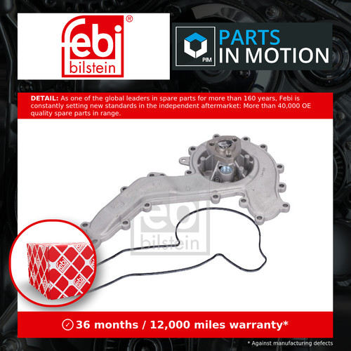 Water pump 184562 febi coolant - water,