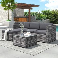 4 SEATER Rattan Garden