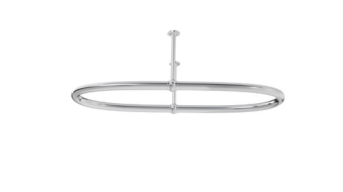Ceiling mount oval shower - ceiling,