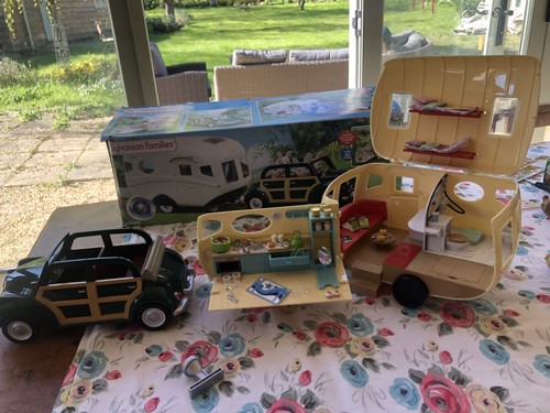 Sylvanian families caravan and - families,