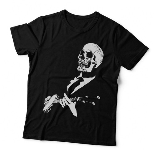 Gothic skeleton musician banjo - musician,