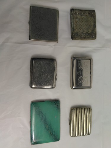 Vintage metal snuff - metal, tins