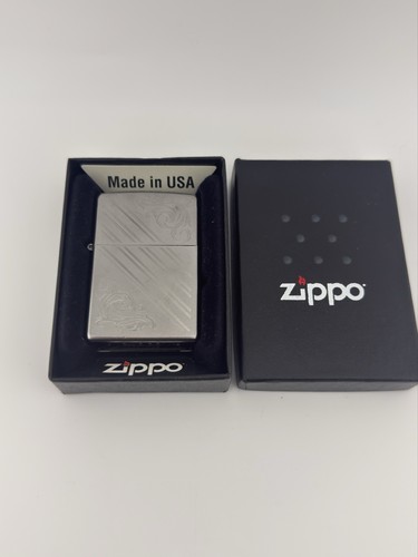 Zippo lighter silver satin - zippo,