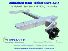 Unbraked Boat Trailer Axles -