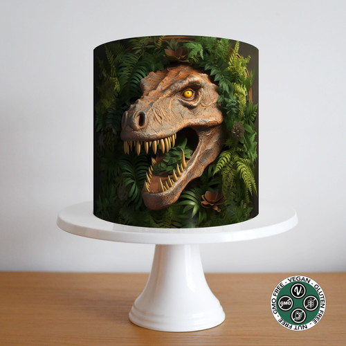 Dinosaur cake topper - topper, border