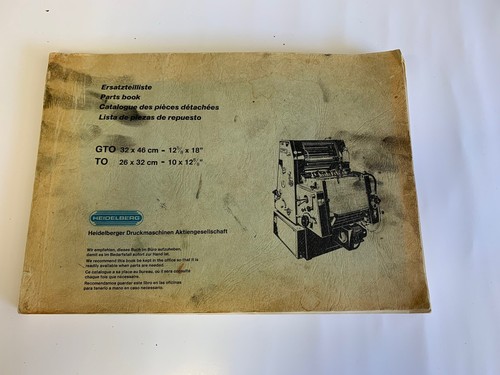 Original heidelberg gto part - heidelberg,