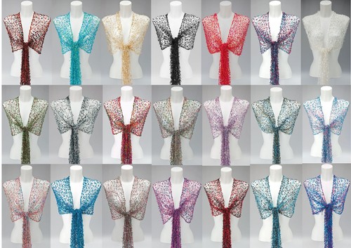 Net scarf wrap shawl cobweb - wrap,