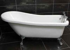 Freestanding Slipper Bath Acrylic Roll Top Ball & Claw Feet 1530mm or 1700mm
