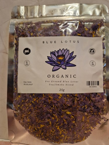 Blue lotus flower grinded - flower,