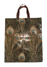 LIBERTY LONDON HERA GREEN WATER PROOF VINTAGE TOTE BAG TWO HANDLE