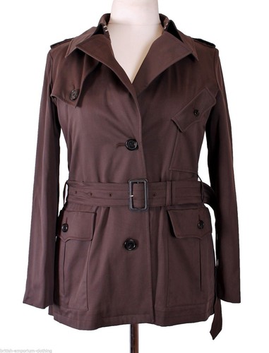Aquascutum brown cotton trench - brown,