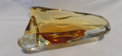 Murano sommerso amber bowl - murano,