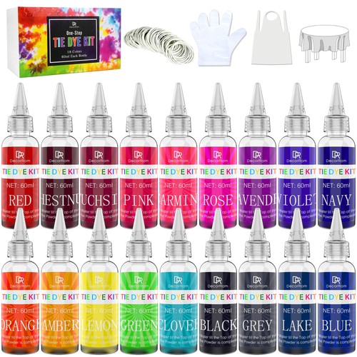 Tie dye kit colours - 18,