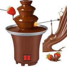 3 Tier Chocolate Fountain Electric Fondue Set Ideal for Parties & Weddings