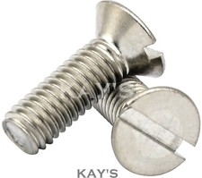 M6 (6mmØ) SLOTTED COUNTERSUNK