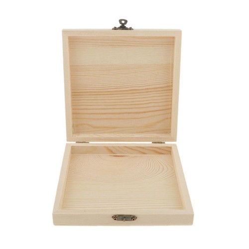 Unpainted wooden storage - wooden, box