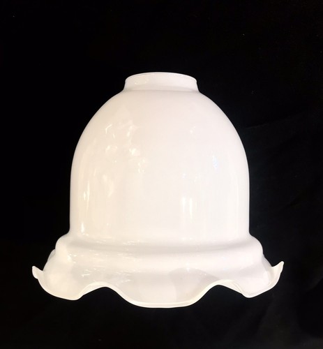 Bell flared opal - white, clip