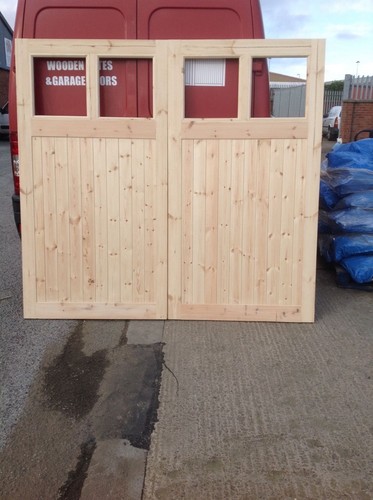 Wooden garage doors high - doors, ft