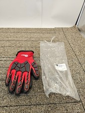 (3 PAIRS) Trendco PD-ST4001-BRDNK-7KT/M Gloves Red Black , Coated 9"x5"