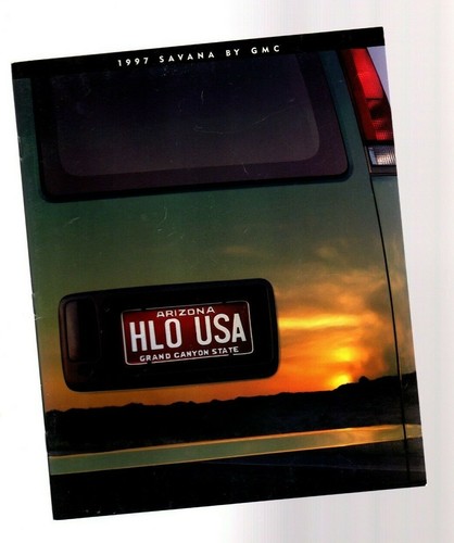 1997 gmc savana van brochure - gmc,