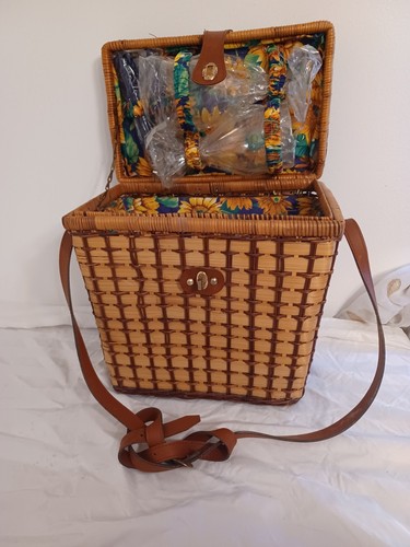 Vintage woven wicker rattan - wicker,