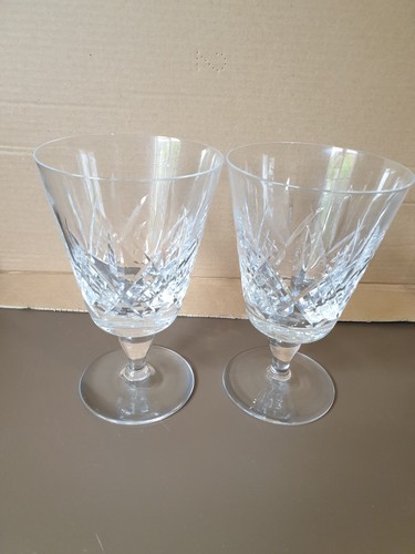 Pair large english crystal - of,