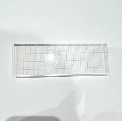 Clear acrylic stamping block - acrylic,
