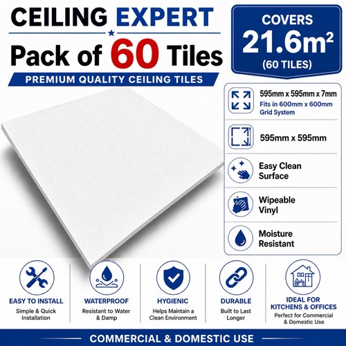 Suspended vinyl ceiling - suspended,
