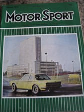 MOTOR SPORT JAN 1973 BARKER &