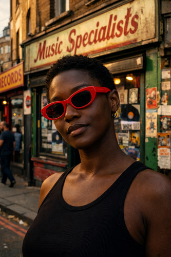Red sunglasses eyewear - sunglasses,
