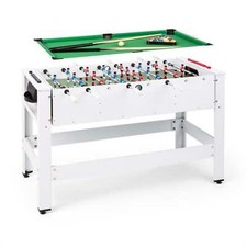 Play Table Billiard Kicker Game Indoor Bar 180 ° Rotatable Accessories White
