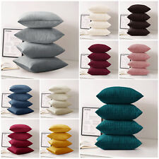 Velvet Cushion Covers or Filled Cushions Pack of 4 Decorative Sofa Throw 18 x 18