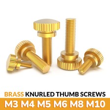 Brass Knurled Thumb Screws M3