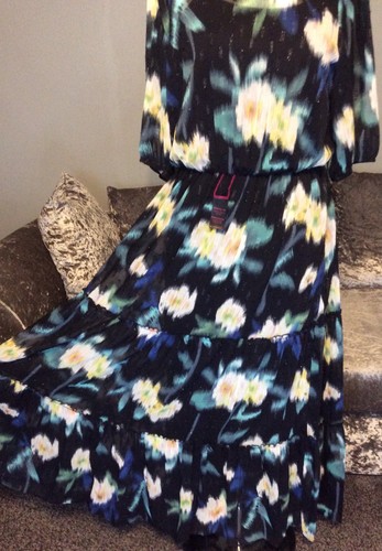 Blue print maxi dress - maxi,