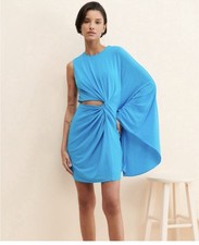 Halston Heritage Blue Dress