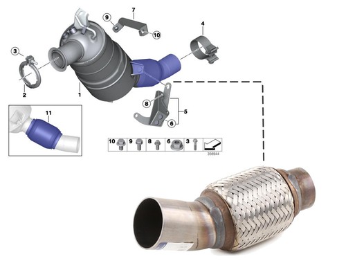 Bmw 520d 0td e60 e61 - bmw, exhaust