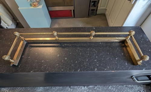 Vintage brass fireplace - vintage,