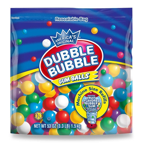 Bulk assorted gumball - refill,