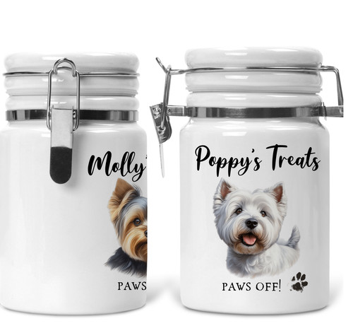 Personalised ceramic dog treat - dog,