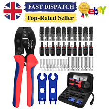 Professional Crimping Tool Kit with 10 Pair Connectors Solar Panel Cable Crimper