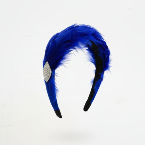 Feather fascinator alice band - fascinator,