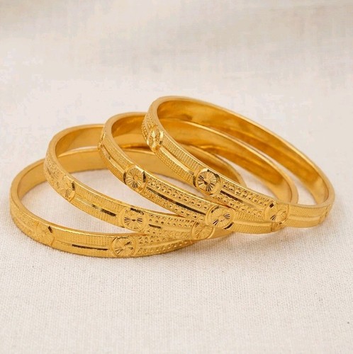 Ethnic bangles 22k gold plated - ethnic,